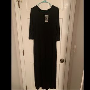 Black Maxi Layering Dress Size Small NWT